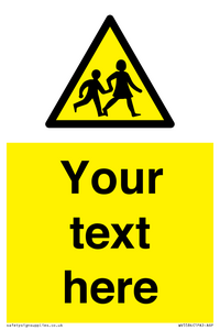 Custom Warning children Sign